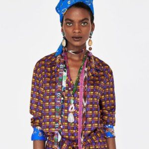 ***SOLD*** Zara Silk Top 2018 S/S Collection Size S